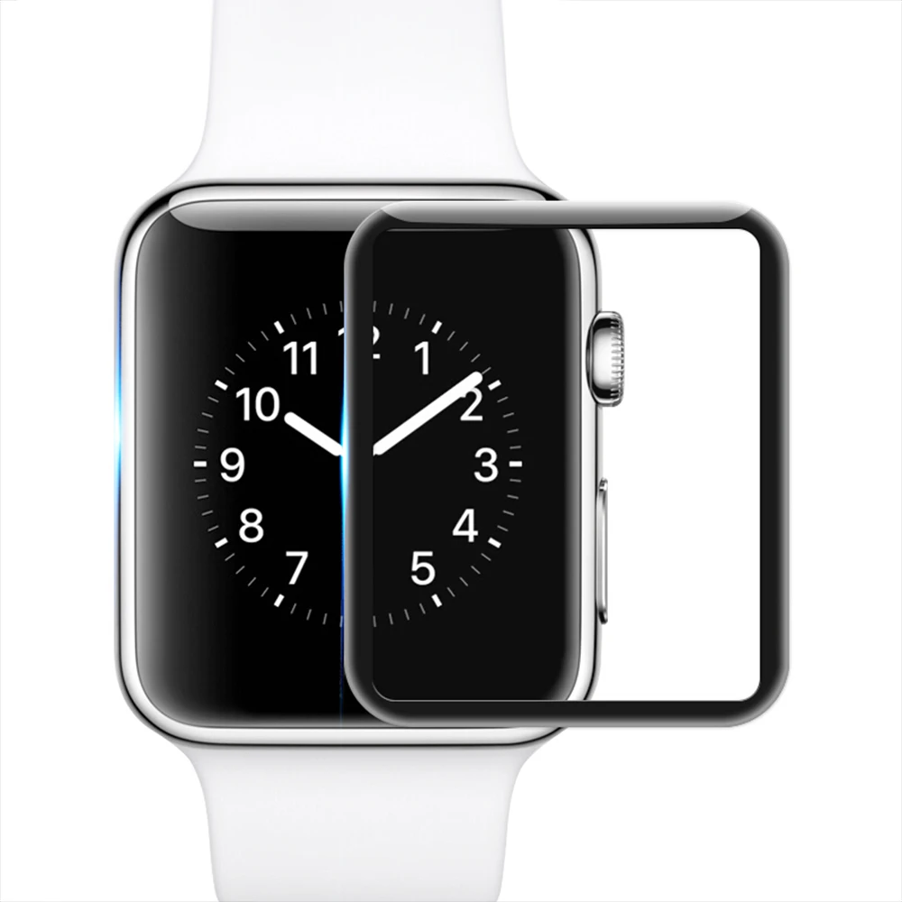 Full Glue Soft Edge Full Cover Tempered Glass For Apple Watch 5 Screen Protector Film 3D glass For iWatch 5 40 44mm, Black
Full Glue Soft Edge Full Cover Tempered Glass For Apple Watch 5 Screen Protector Film 3D glass For iWatch 5 40 44mm, Black
