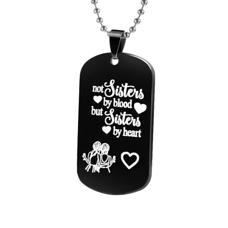 Stainless Steel Lettering Necklace Couple Friendship Letter Army Pendant Necklace Jewelry
Stainless Steel Lettering Necklace Couple Friendship Letter Army Pendant Necklace Jewelry