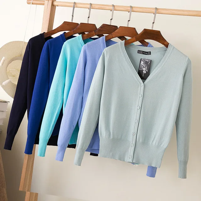26 Colors knitted cardigans spring autumn cardigan women casual long sleeve tops V neck solid women sweater coat
26 Colors knitted cardigans spring autumn cardigan women casual long sleeve tops V neck solid women sweater coat