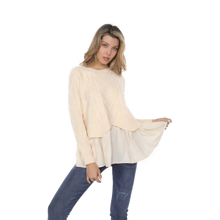 Knitted pullover sweater 2021 top fashion custom ladies long sleeve sweater ladies clothing OEM
Knitted pullover sweater 2021 top fashion custom ladies long sleeve sweater ladies clothing OEM