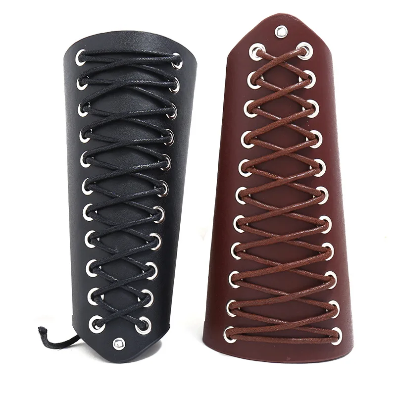 New Rocker Punk Wide Leather Bracelet Simple Wax Thread Woven Leather Wrist Strap Biker Arm Guard
New Rocker Punk Wide Leather Bracelet Simple Wax Thread Woven Leather Wrist Strap Biker Arm Guard