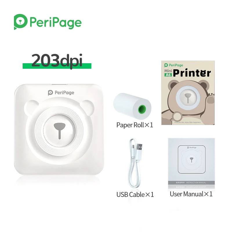 PeriPage A6 Mini Pocket Printer BT Thermal Photo Printer For Mobile Phone Android IOS Label Printer For Kids Gift
PeriPage A6 Mini Pocket Printer BT Thermal Photo Printer For Mobile Phone Android IOS Label Printer For Kids Gift
