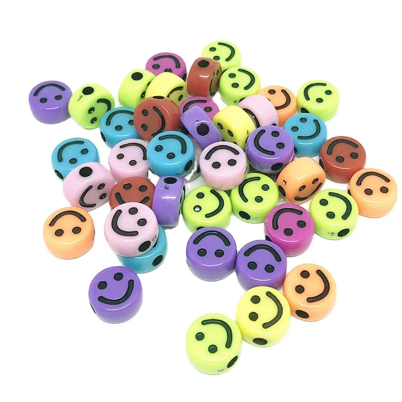 Mixed Color Oblate Acrylic Letter Beads Resin Smile Face Polymer Clay Beads For DIY Accessories
Mixed Color Oblate Acrylic Letter Beads Resin Smile Face Polymer Clay Beads For DIY Accessories