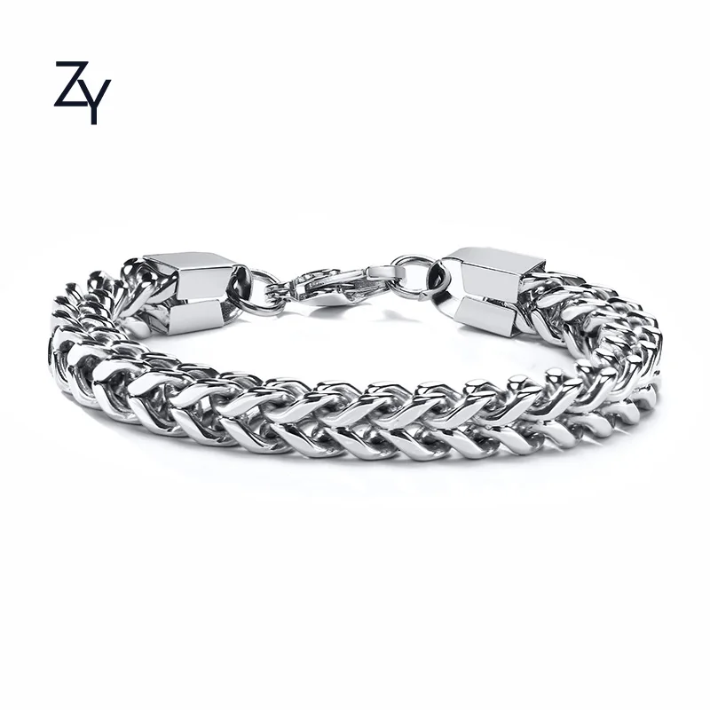 ZHUANGYEE Wholesale keel link chain 8 mm Stainless Steel Bracelet for women and men lovers' gift jewelry, Silver
ZHUANGYEE Wholesale keel link chain 8 mm Stainless Steel Bracelet for women and men lovers' gift jewelry, Silver