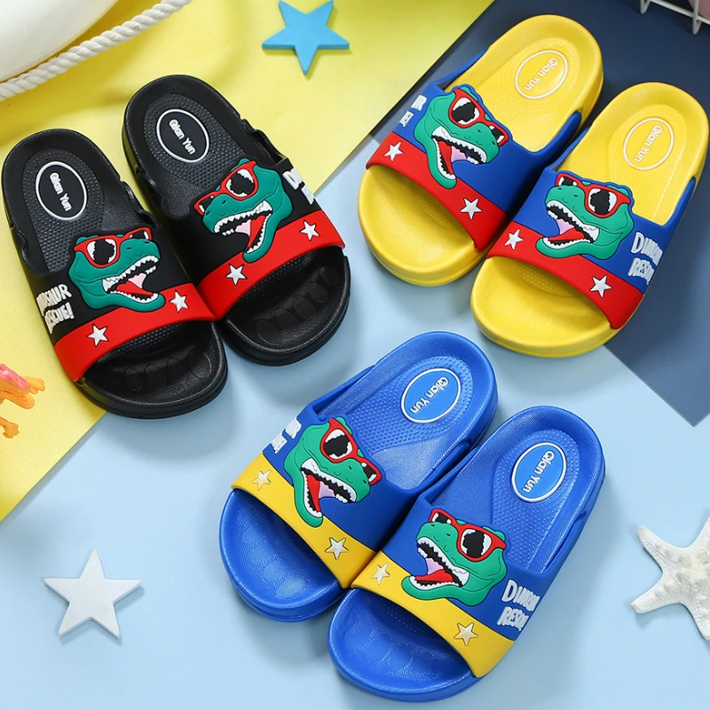 Children's Slippers 2021 dinosaurs Cute Cartoon Home Non-slip Children's Sandals and Slippers Boys Wear Children's Shoes Summer
Children's Slippers 2021 dinosaurs Cute Cartoon Home Non-slip Children's Sandals and Slippers Boys Wear Children's Shoes Summer