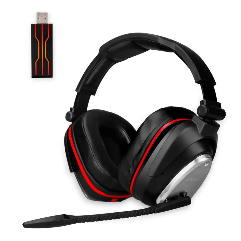 Powerful big earmuffs 7.1 surround sound 2.4Ghz wireless gaming headphones USB 2.4Ghz wireless game headsets for PS4 PC Switch
Powerful big earmuffs 7.1 surround sound 2.4Ghz wireless gaming headphones USB 2.4Ghz wireless game headsets for PS4 PC Switch
