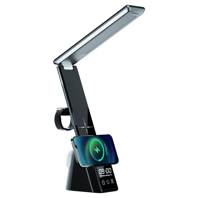 15W 3 in1 Qi Fast Wireless Charger Stand Wireless Charger Alarm Clock Led Light Desk Lamp Night Lamp With Wireless Charger
15W 3 in1 Qi Fast Wireless Charger Stand Wireless Charger Alarm Clock Led Light Desk Lamp Night Lamp With Wireless Charger
