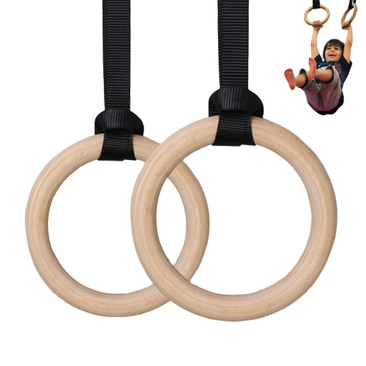 Fitness Exercise Adjustable Strap Kids Gym Play Chrildren's Wooden Gym Rings oly mpic gymnastic rings, Custom colors
Fitness Exercise Adjustable Strap Kids Gym Play Chrildren's Wooden Gym Rings oly mpic gymnastic rings, Custom colors