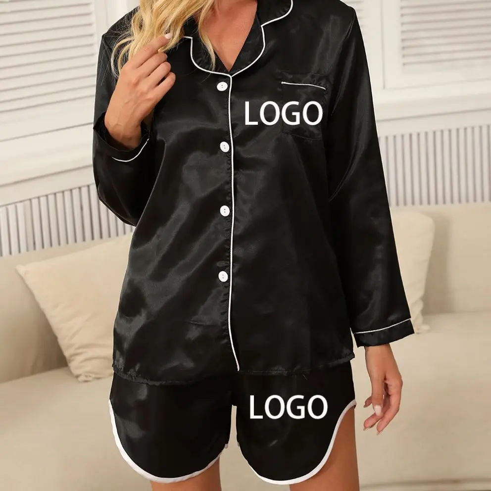 Dropshipping Custom women lounge wear sets SILK nighty for ladies sleepwear women sets ladies night suit satin pajamas, Shown
Dropshipping Custom women lounge wear sets SILK nighty for ladies sleepwear women sets ladies night suit satin pajamas, Shown