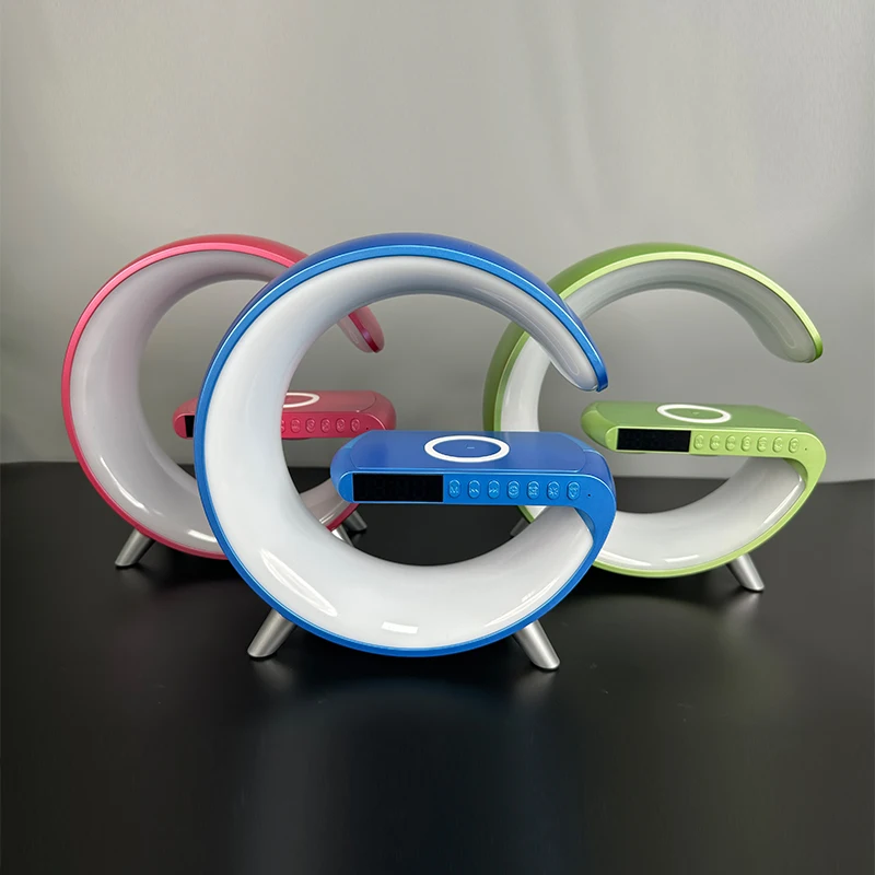 High Quality Smart Wireless Charger Speaker Table Lamps Light Led APP Support Blue Tooth Speaker Clock Led Alarm Clock Sound
High Quality Smart Wireless Charger Speaker Table Lamps Light Led APP Support Blue Tooth Speaker Clock Led Alarm Clock Sound