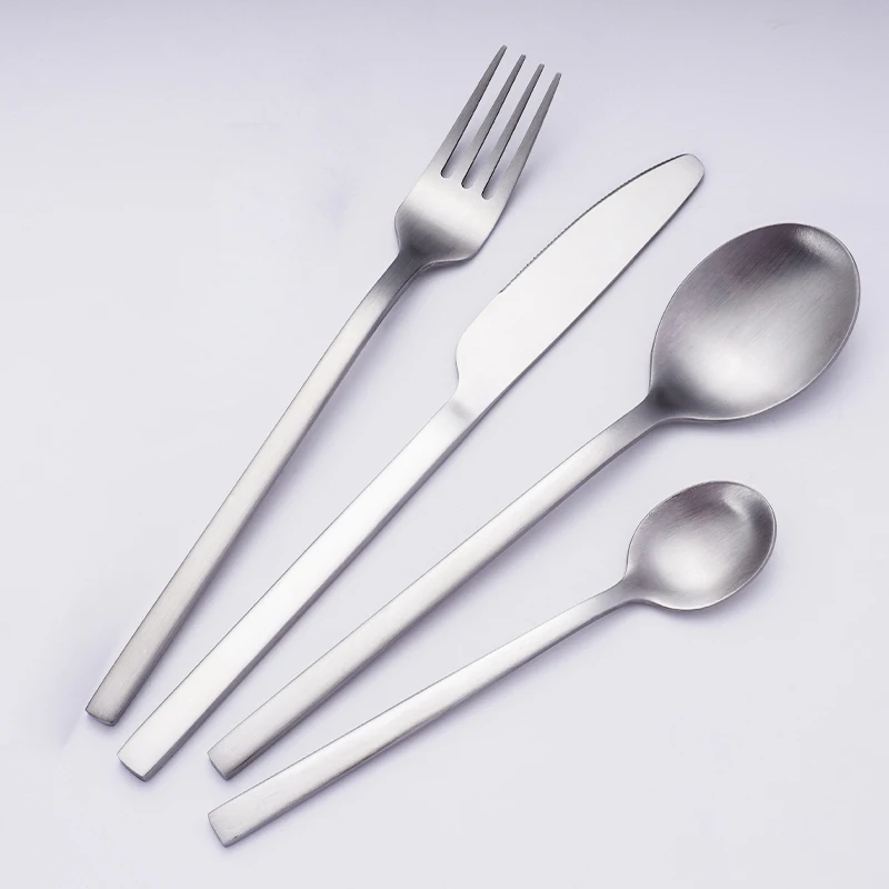 Wholesale Bulk Silverware Restaurant Hotel Knife Spoon Fork Set Custom Silver Gold Cutlery Set Stainless Steel Flatware Sets, Silver,black,gold,rose gold,colorful,customizable
Wholesale Bulk Silverware Restaurant Hotel Knife Spoon Fork Set Custom Silver Gold Cutlery Set Stainless Steel Flatware Sets, Silver,black,gold,rose gold,colorful,customizable