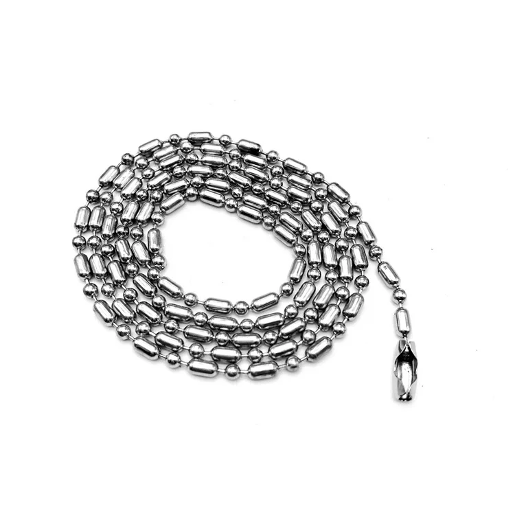 yiwu shuoke crafts factory price high quality iron brass stainless steel bead ball chain