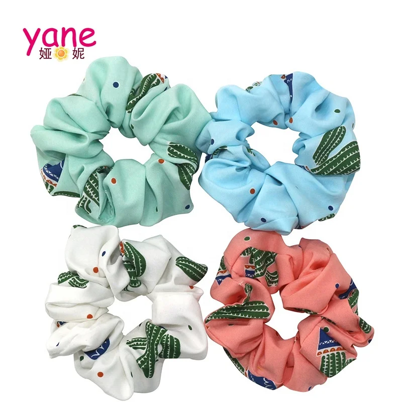 Custom Cactus printed fabric hair scrunchies for girls elastic hair tie daily hair ornament
Custom Cactus printed fabric hair scrunchies for girls elastic hair tie daily hair ornament