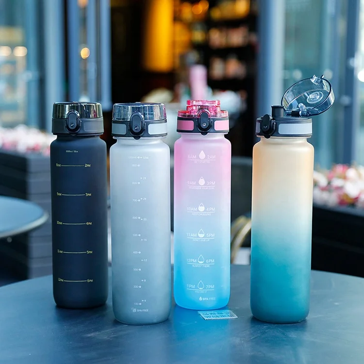 Wide Mouth Custom Plastic Water Bottles With Motivational Time Maker For Sport Gym Outdoor
Wide Mouth Custom Plastic Water Bottles With Motivational Time Maker For Sport Gym Outdoor
