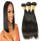 Yes Virgin Hair and Silky Straight Wave Style virgin peruvian human hair weave bundles
