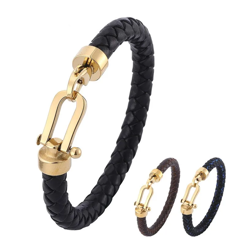 2022 High Quality 18K Gold Genuine Leather Vachette Clasp Bracelet For Men Stylish New Year Christmas Jewelry, See picture
2022 High Quality 18K Gold Genuine Leather Vachette Clasp Bracelet For Men Stylish New Year Christmas Jewelry, See picture