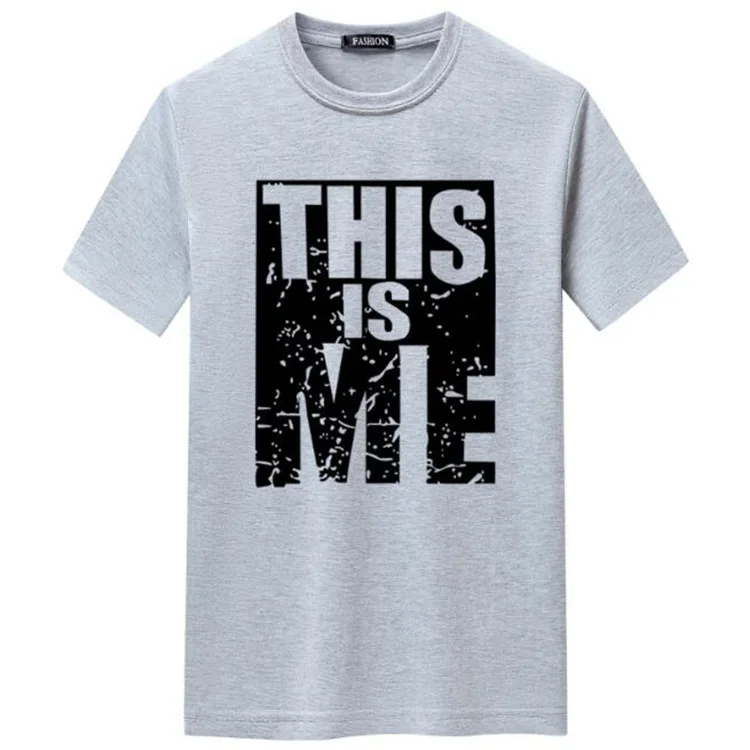 Summer Men T Shirts Casual THIS IS ME Letter Print Short Sleeve Tshirt For Men Breathable O Neck Oversize Men Clothing
Summer Men T Shirts Casual THIS IS ME Letter Print Short Sleeve Tshirt For Men Breathable O Neck Oversize Men Clothing