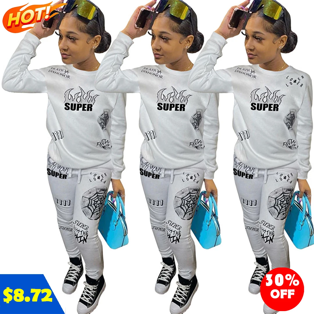 Autumn 2021 outfits jogger women's casual print long sleeve sport two piece sets fall clothing for women, As picture
Autumn 2021 outfits jogger women's casual print long sleeve sport two piece sets fall clothing for women, As picture