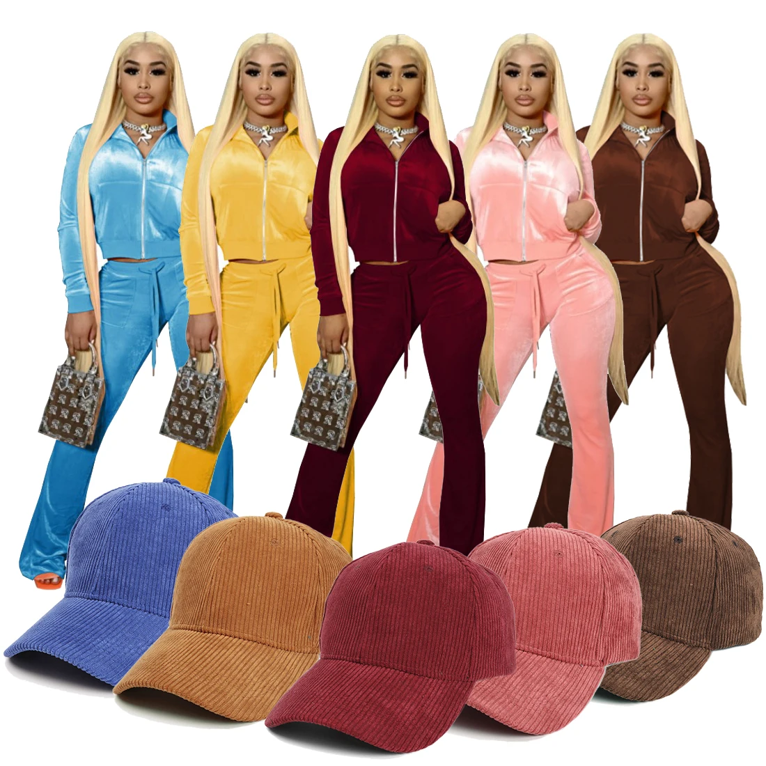 Design fashion solid color splicing work clothes fall outdoor loungewear women clothes hat set, 10 colors
Design fashion solid color splicing work clothes fall outdoor loungewear women clothes hat set, 10 colors
