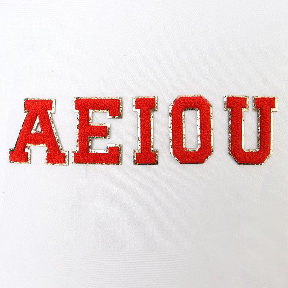 Factory Outlet High Level Quality Colorful Stick On for Bag Embroidery/Sticker Patch Custom Iron On Chenille Letter Patches
Factory Outlet High Level Quality Colorful Stick On for Bag Embroidery/Sticker Patch Custom Iron On Chenille Letter Patches