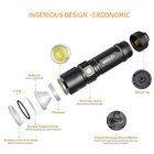 Pocket Light Night Boruit Powerful Rechargeable XHP70 USB OTG Pocket Flash Light 3600lumen Led Tactical Flashlights For Night Hunting