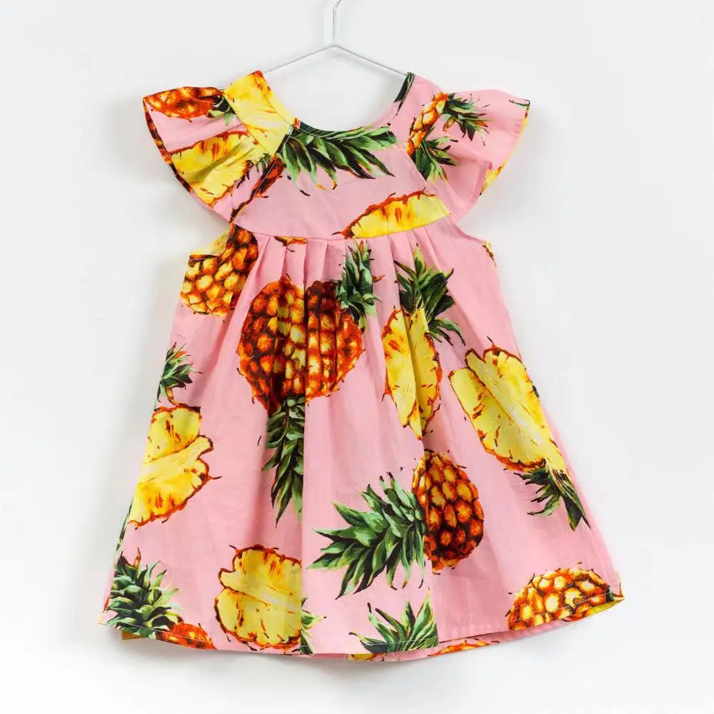 Summer Fashion Girls Fruit Printed Dresses Children Sleeveless Floral Baby Flower Kids Clothing, Picture shows
Summer Fashion Girls Fruit Printed Dresses Children Sleeveless Floral Baby Flower Kids Clothing, Picture shows