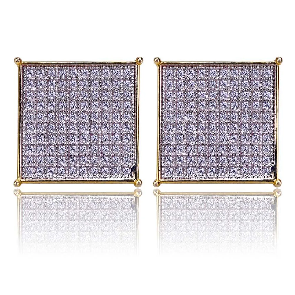 Wholesale Men's 14k Gold New Square Men's Hip Hop Stud Jewelry Earrings Factory Direct Sale For Zircon Earring
Wholesale Men's 14k Gold New Square Men's Hip Hop Stud Jewelry Earrings Factory Direct Sale For Zircon Earring