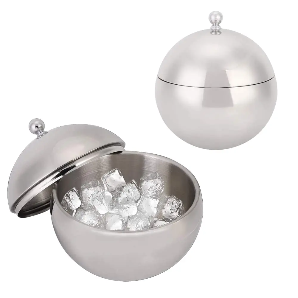 Ice Bucket with Lid Double Insulation Stainless Steel Ice Box Container Storage Box For Kitchen Barrel Restaurant Bar Accessory
Ice Bucket with Lid Double Insulation Stainless Steel Ice Box Container Storage Box For Kitchen Barrel Restaurant Bar Accessory