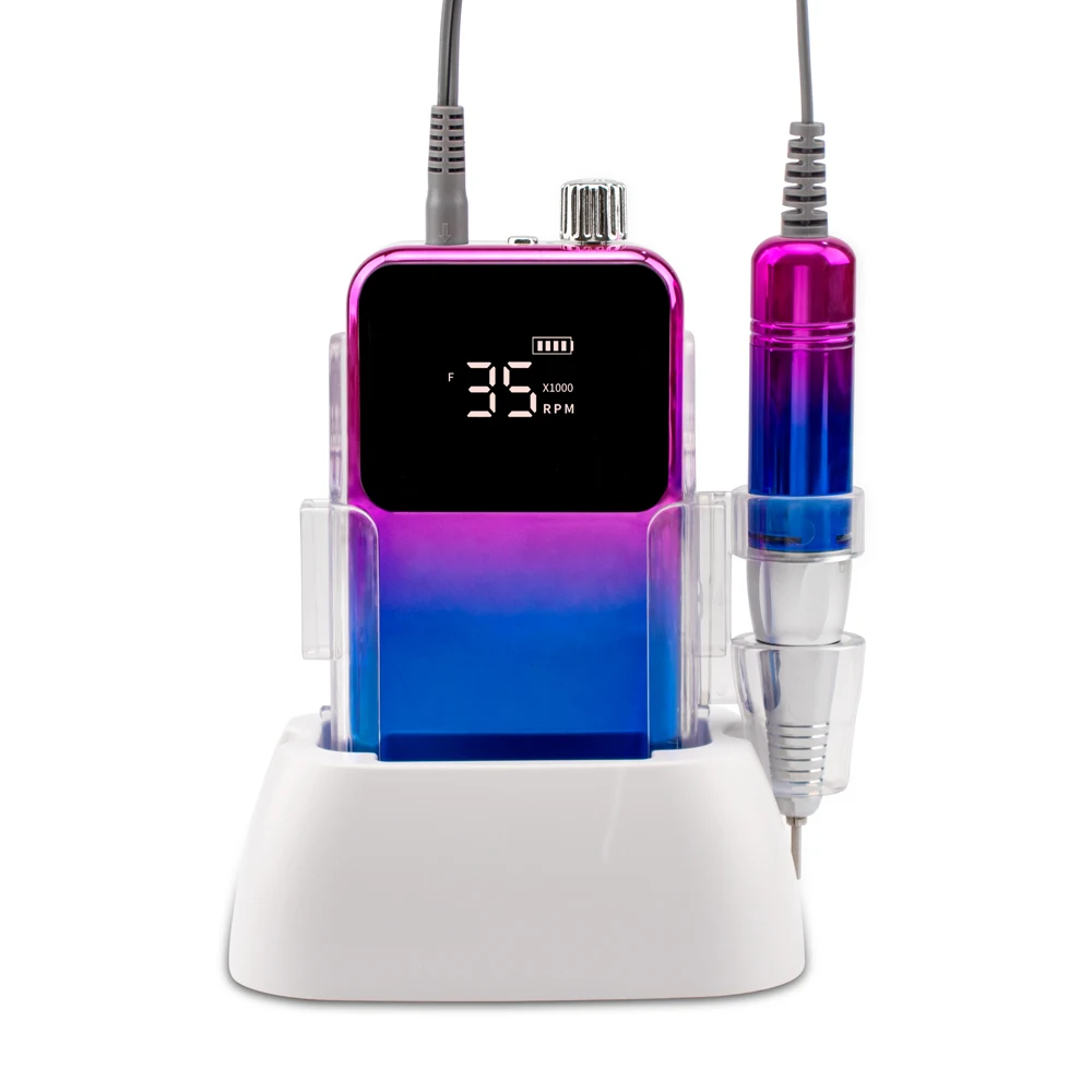 Misbeauty High Quality 35000RPM Gradient Carbon Brush Handle Portable Wireless Nail Drill Machine with customized logo
Misbeauty High Quality 35000RPM Gradient Carbon Brush Handle Portable Wireless Nail Drill Machine with customized logo