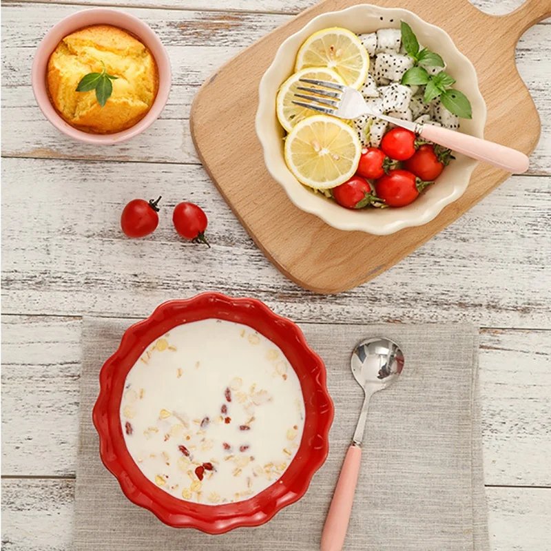 Polka Dot Fruit Salad Dessert Cereal Breakfast Bowl Creative Ceramic Tableware Dinner Set, Color glazed
Polka Dot Fruit Salad Dessert Cereal Breakfast Bowl Creative Ceramic Tableware Dinner Set, Color glazed