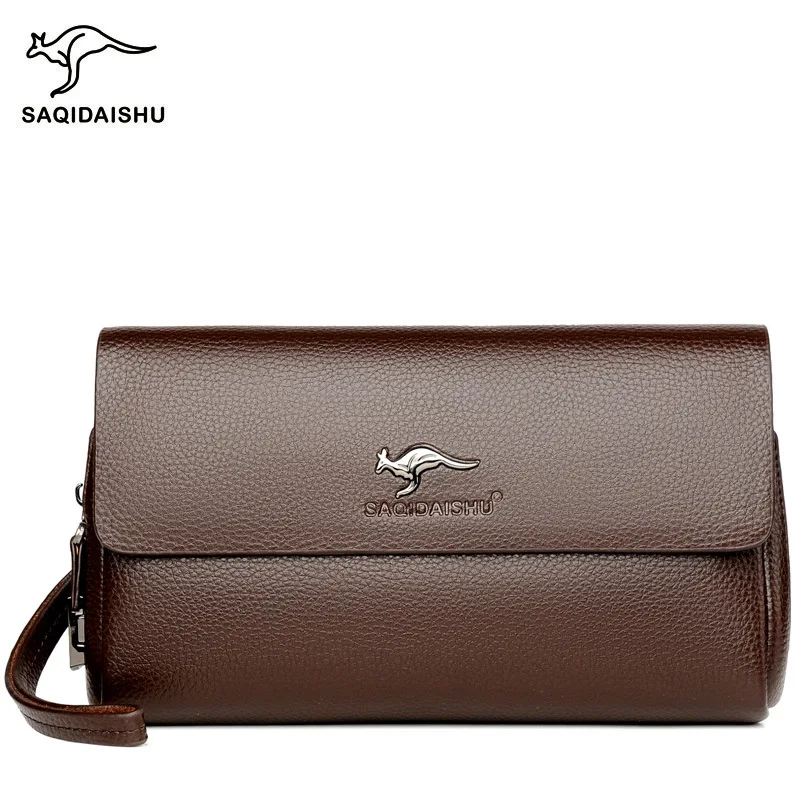 SAQIDAISHU Brand S1636 Men Clutch Bag Fashion Leather Long Purse Double Zipper Business Wallet Black Brown Male Casual Handy Bag
SAQIDAISHU Brand S1636 Men Clutch Bag Fashion Leather Long Purse Double Zipper Business Wallet Black Brown Male Casual Handy Bag