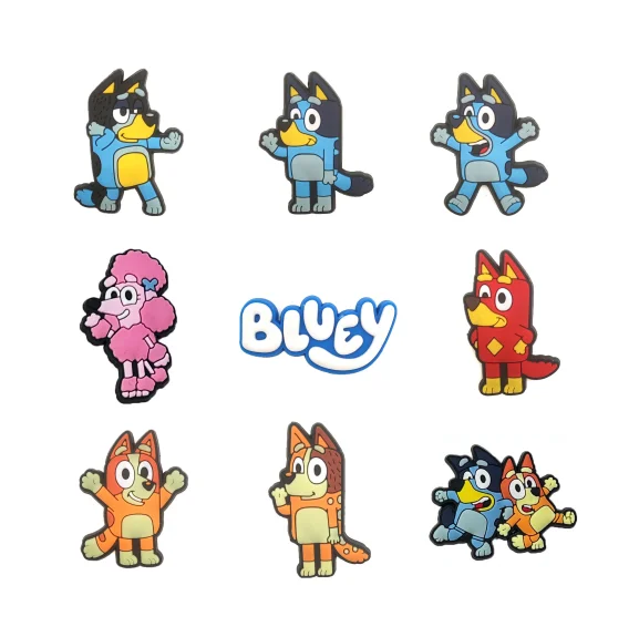 2022 New design cartoon Anime Bluey corc charms Shoes accessories party gifts shoes charms, Picture
2022 New design cartoon Anime Bluey corc charms Shoes accessories party gifts shoes charms, Picture
