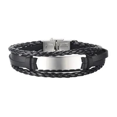 2021 New Personal Engrave Bracelet For Men and Women High Quality Stainless Steel Jewelry Handmade Fashion Leather Bracelet
2021 New Personal Engrave Bracelet For Men and Women High Quality Stainless Steel Jewelry Handmade Fashion Leather Bracelet