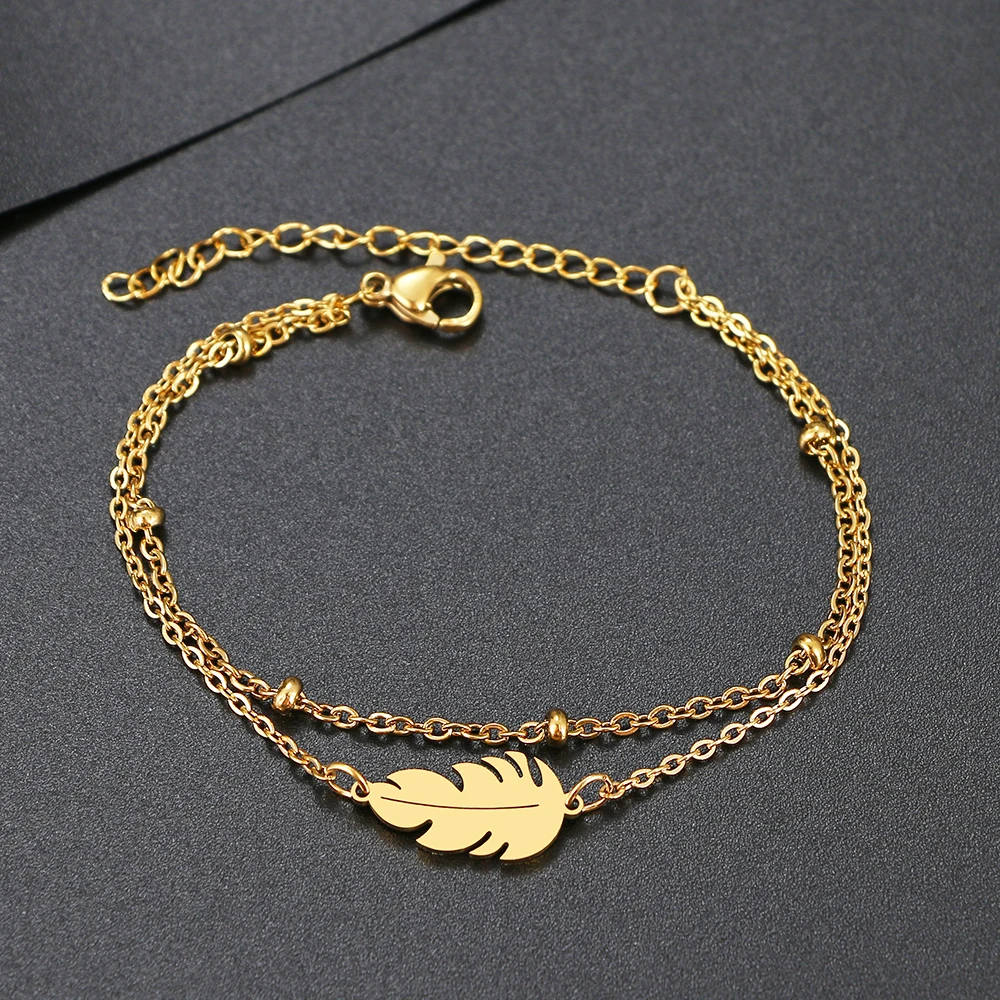 Stainless Steel Bracelets Classic Fashion Style Double Layer Bracelet For Women Fine Fashion Jewelry Wedding Gifts
Stainless Steel Bracelets Classic Fashion Style Double Layer Bracelet For Women Fine Fashion Jewelry Wedding Gifts