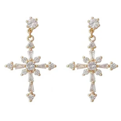MYSO New Ins Fashion Cross Earrings Exquisite Earrings For Women Zircon Cross Earrings
MYSO New Ins Fashion Cross Earrings Exquisite Earrings For Women Zircon Cross Earrings