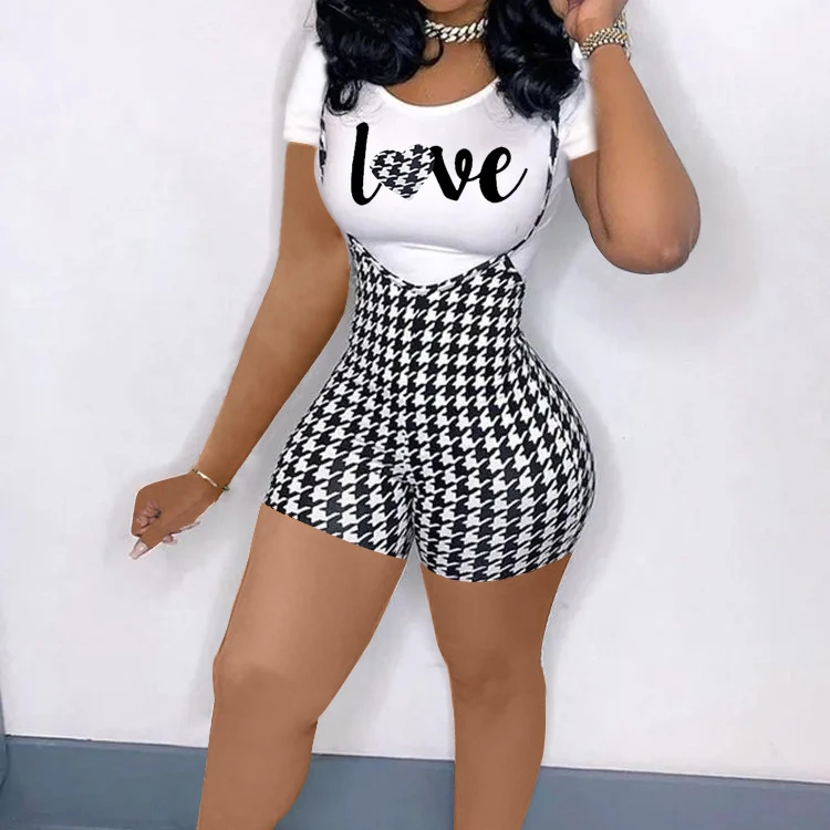 New arrival 2021 casual lady print short pants two piece set short sleeve tops straps shorts summer women clothes suits, Picture 
New arrival 2021 casual lady print short pants two piece set short sleeve tops straps shorts summer women clothes suits, Picture