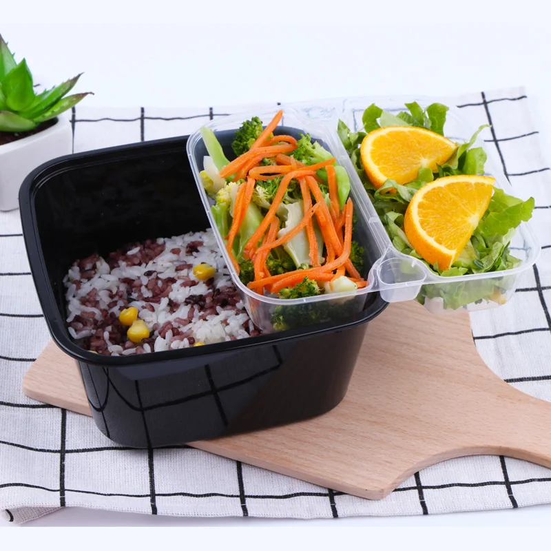 Disposable Plastic Single/double/three Inner Tray Matched 2 Layer Bento Lunch Box Food to go containers food disposable, Black
Disposable Plastic Single/double/three Inner Tray Matched 2 Layer Bento Lunch Box Food to go containers food disposable, Black