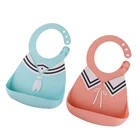 Bpa free Silicone Baby Bib Food Catcher For Toddlers