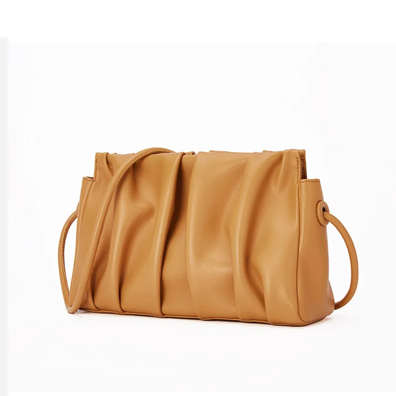 2021 NEW Solid Ruched cow leather women crossbody bag Cloud bags genuine leather ladies handbags wholesale classic handbags, 4 colors
2021 NEW Solid Ruched cow leather women crossbody bag Cloud bags genuine leather ladies handbags wholesale classic handbags, 4 colors