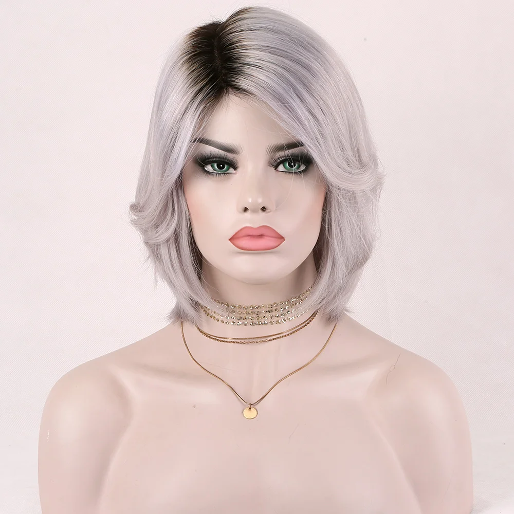 New Arrival European 4x5 Monofilament Virgin Wigs Human Hair Short Style Gray Color human hair wig with Natural Roots
New Arrival European 4x5 Monofilament Virgin Wigs Human Hair Short Style Gray Color human hair wig with Natural Roots