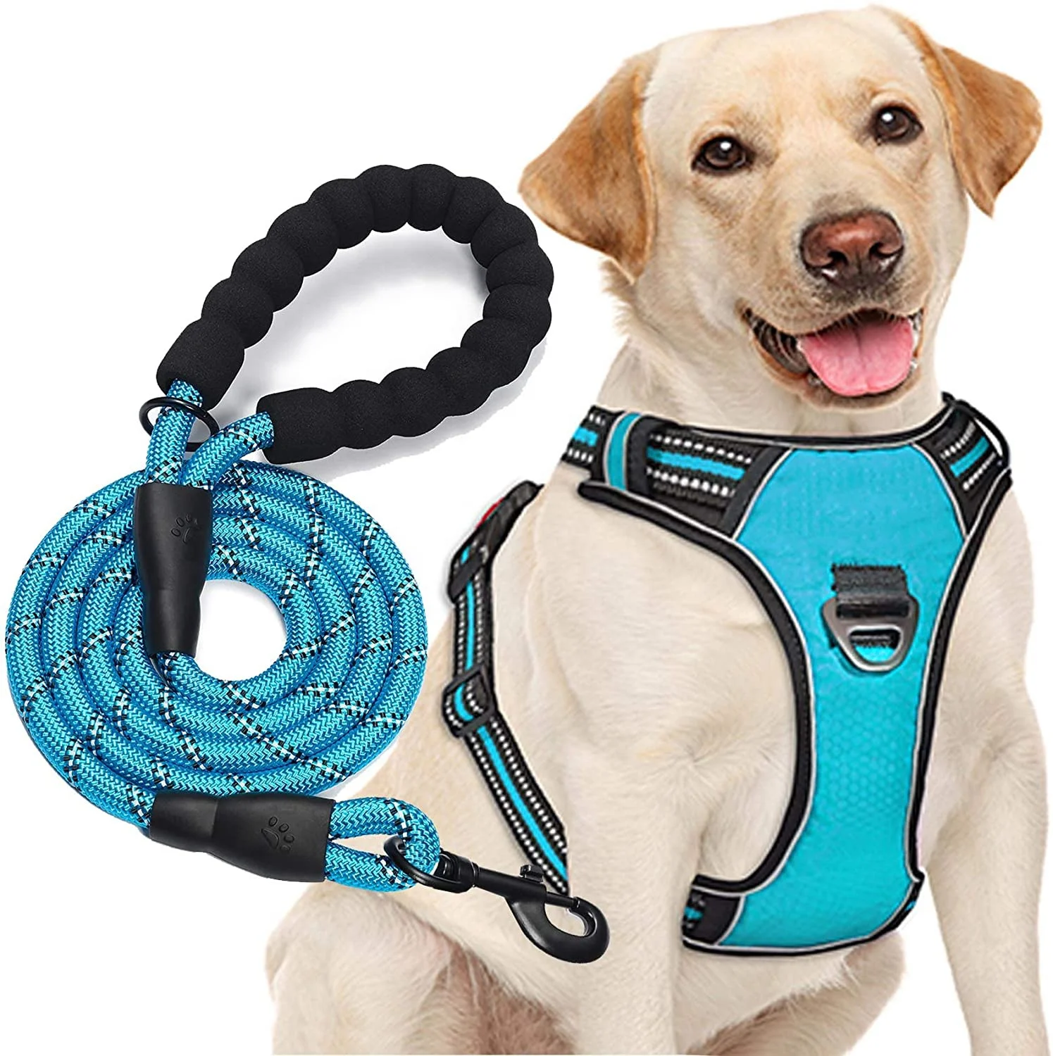 Pull Dog Harness Adjustable Reflective Oxford Easy Control Medium Large Dog Harness, Blue
Pull Dog Harness Adjustable Reflective Oxford Easy Control Medium Large Dog Harness, Blue
