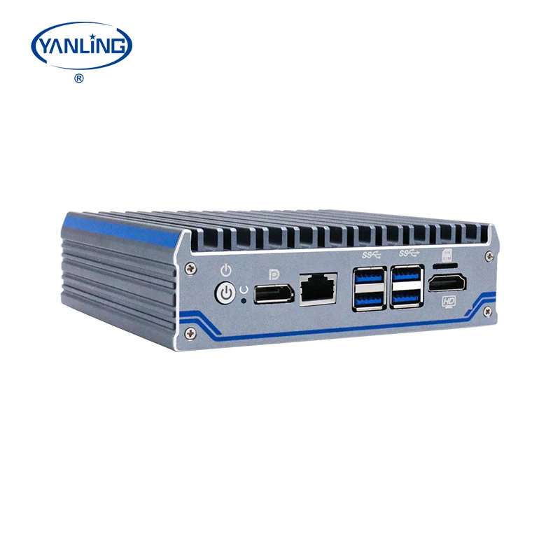 linux mini pc processor J4125 Quad Core industrial pc fanless mini computer with 4*LAN Port
linux mini pc processor J4125 Quad Core industrial pc fanless mini computer with 4*LAN Port