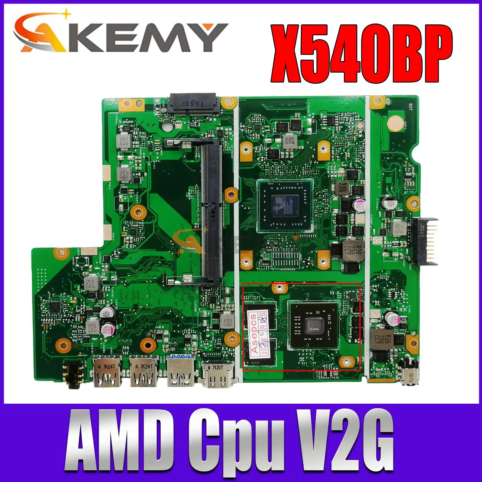 Mainboard X540BP X540BA R540B F540B A540B K540B Laptop Motherboard AMD CPU V2G Notebook Maintherboard
Mainboard X540BP X540BA R540B F540B A540B K540B Laptop Motherboard AMD CPU V2G Notebook Maintherboard