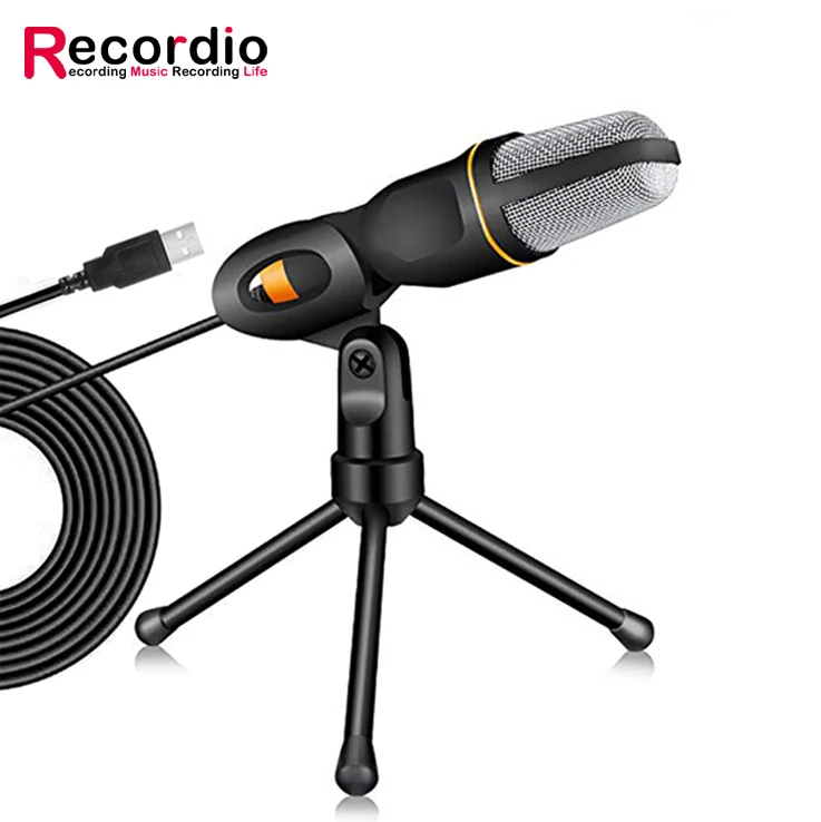 

GAM-666U Good Quality Condenser Microphone Home Stereo Mic Desktop Tripod For Phone PC Video Recording Youtube Sing Game Chat