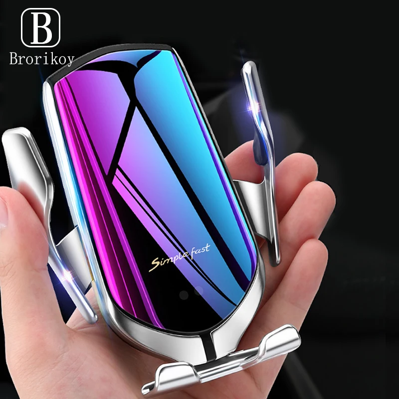 Car Wireless Charger Stand R1 Smart Sensor Automatic Clamping Mobile Phone Holder for iPhone 12 Samsung Bracket
Car Wireless Charger Stand R1 Smart Sensor Automatic Clamping Mobile Phone Holder for iPhone 12 Samsung Bracket