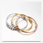 AJ127 Fashion custom WOMEN 316L Charm jewelry magnet stainless steel bracelet