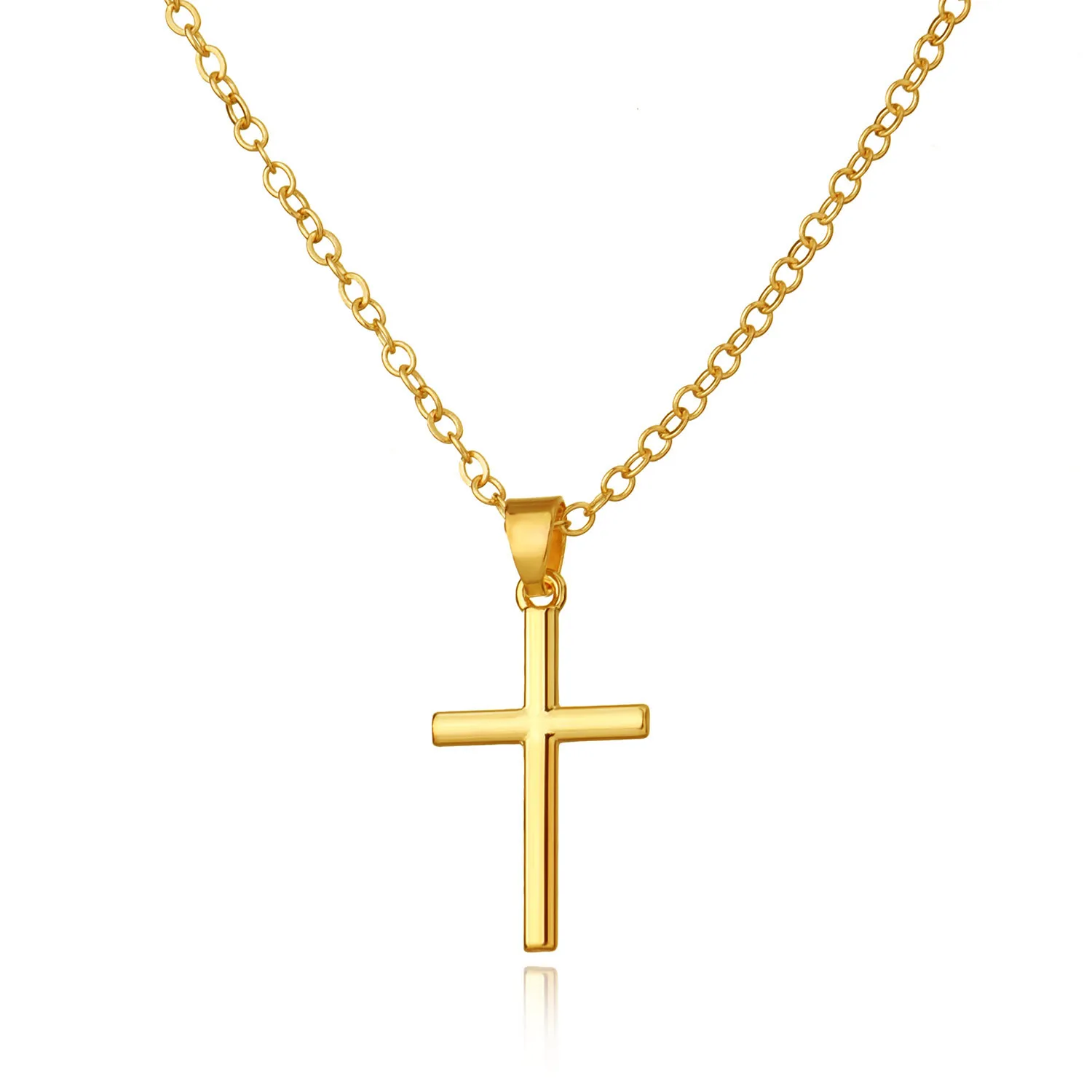 Simple Fashion Cross Chain Necklace For Women Men Luxury Ladies Gold Jewelry Pendant Necklaces Crucifix Christian Ornament Gifts, Picture shows
Simple Fashion Cross Chain Necklace For Women Men Luxury Ladies Gold Jewelry Pendant Necklaces Crucifix Christian Ornament Gifts, Picture shows