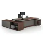 2019 Latest New L Shape Design Office Furniture BOSS CEO Teamleader Executive Modern Table Office Desk