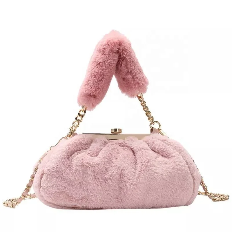 Winter Dropshipping Chain Cloud Plush Crossbody Bag Silver Chain Large Shoulder Bags
Winter Dropshipping Chain Cloud Plush Crossbody Bag Silver Chain Large Shoulder Bags