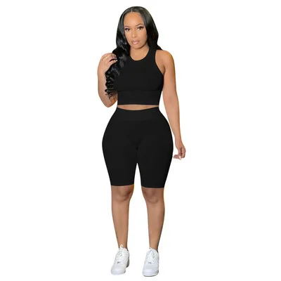 BR1346 Summer Solid Color Two Piece Casual Shorts Sets black slim fitness tracksuit jogger
BR1346 Summer Solid Color Two Piece Casual Shorts Sets black slim fitness tracksuit jogger